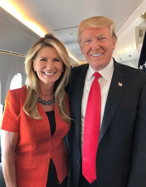 Selfie with Trump on Air Force One