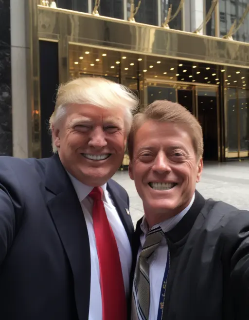 Selfie with Trump at Trump Tower